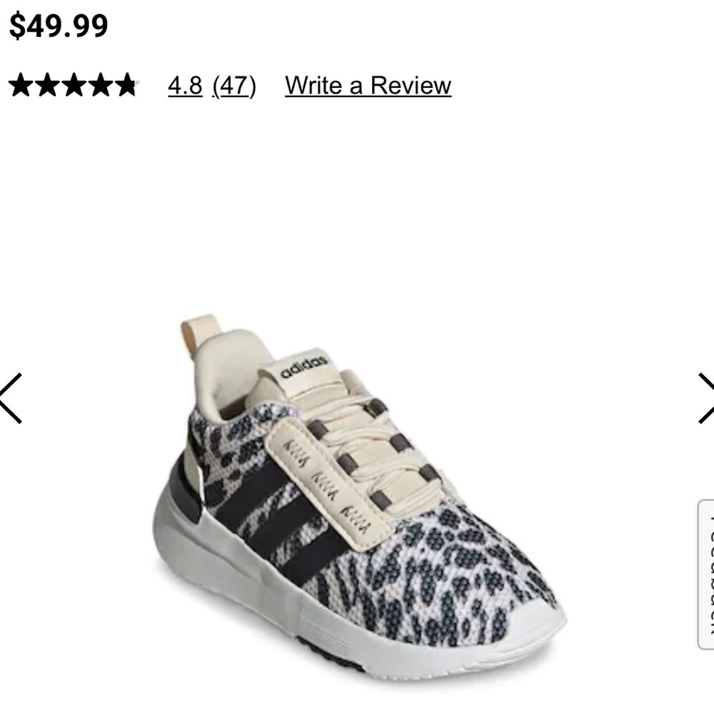 Adidas toddler size 6 leopard print sneaker shoes - Picture 2 of 6